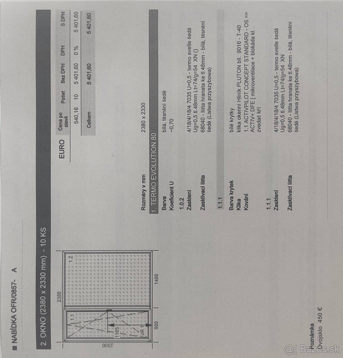 Plastové okna - Termo Evolution 80 - 2