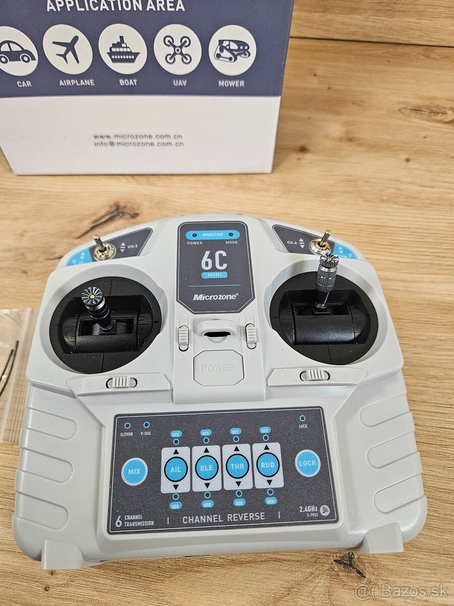 Microzone 6C mini RC vysielač + prijímač 2.4 GHz - 2