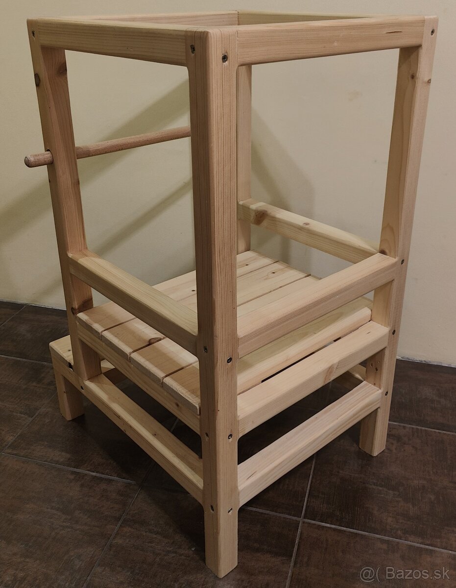 Drevená učiaca veža pre deti - 2