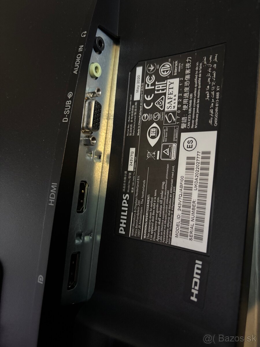 24” lcd monitor Philips 243V7Q - 2