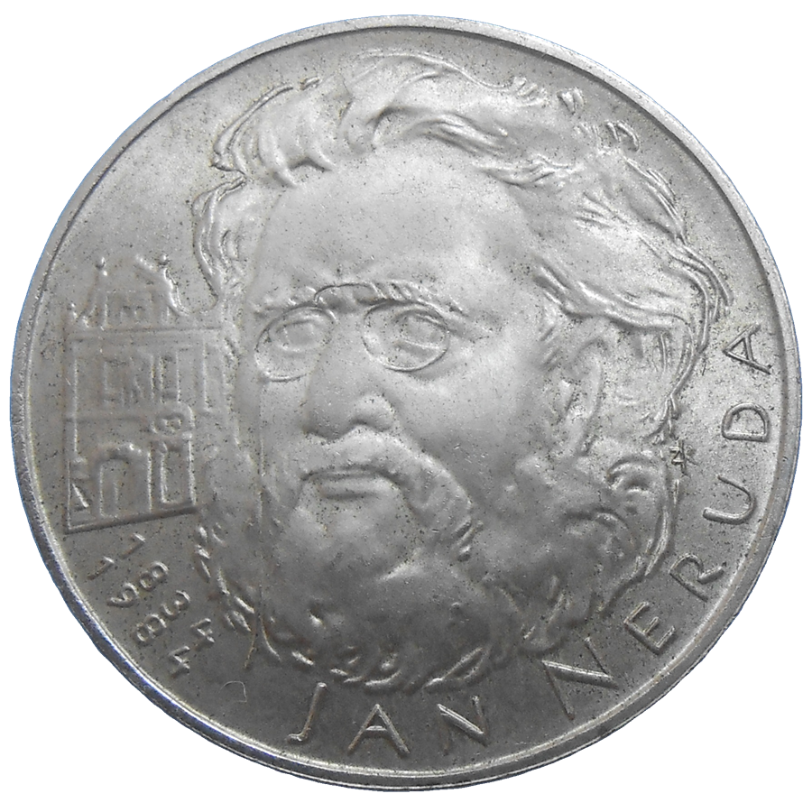 Strieborná minca Ján Neruda - 2