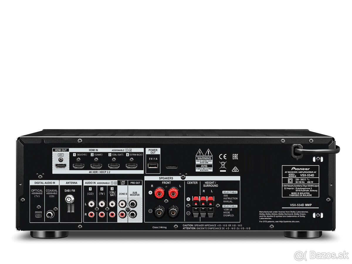 Pioneer VSX-534-B 5.2k AV receiver / TOP STAV - 2