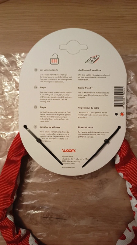 Woom Lokki zamok na bicykel - 2