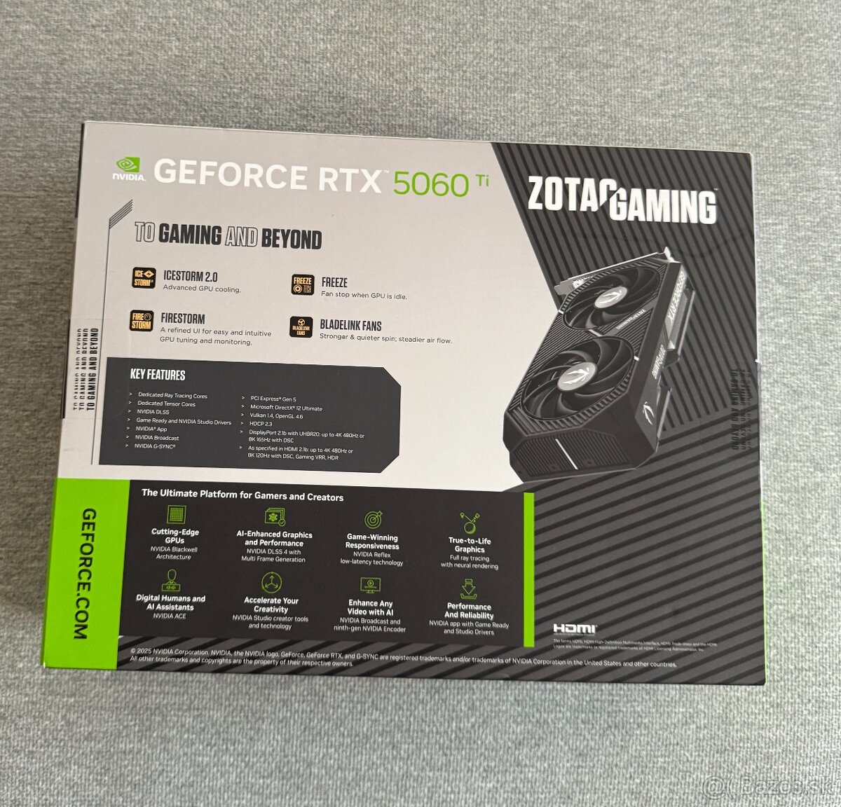 ZOTAC Gaming GeForce RTX 5060 Ti 8GB Twin Edge - 2