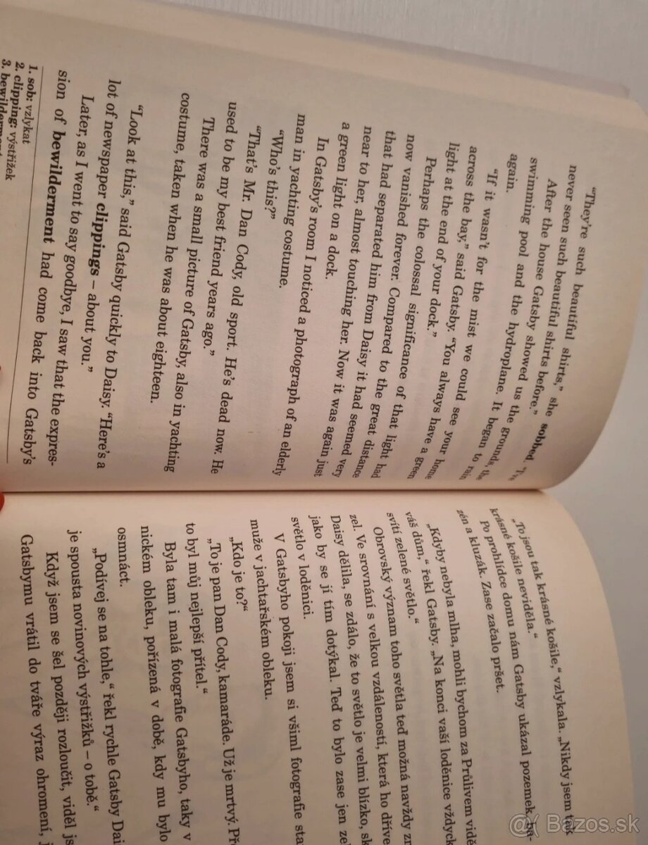Veľký Gatsby, učenie angličtiny - 2