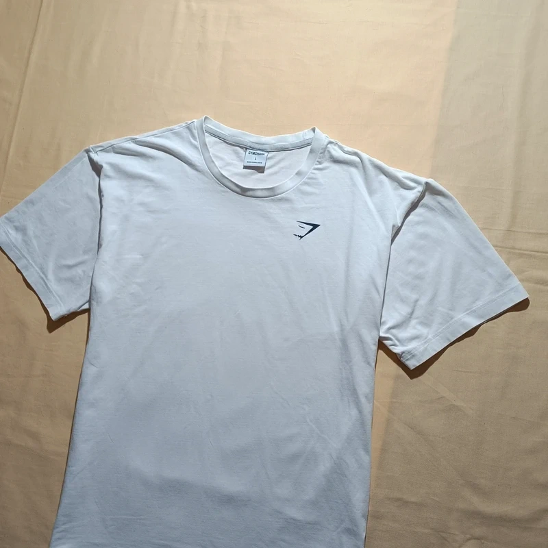 Gymshark biele tričko do posilky športové tričko L - 2