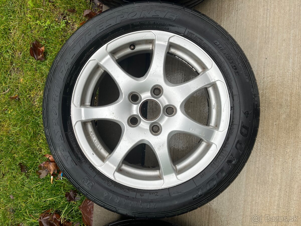 Hlinikove disky Anzio 6Jx16 H2 ET50 Pneu 205/55R16 - 2