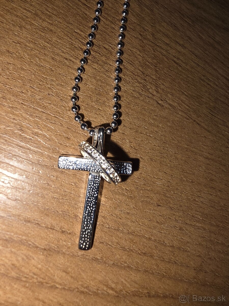 Strieborná retiazka s príveskom - 2