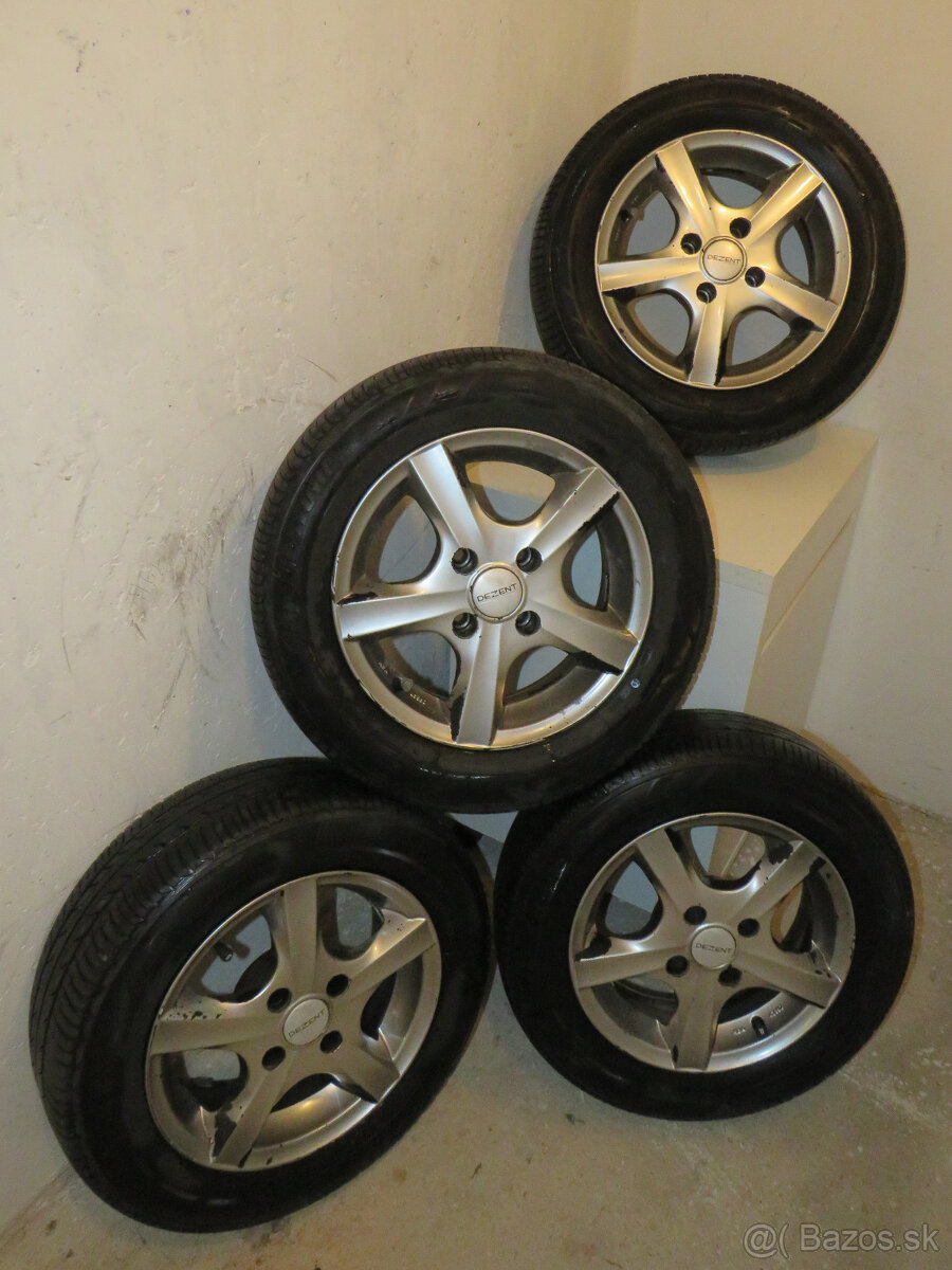 Letné pneumatiky 175/65 R14 na hliníkových diskoch - 2