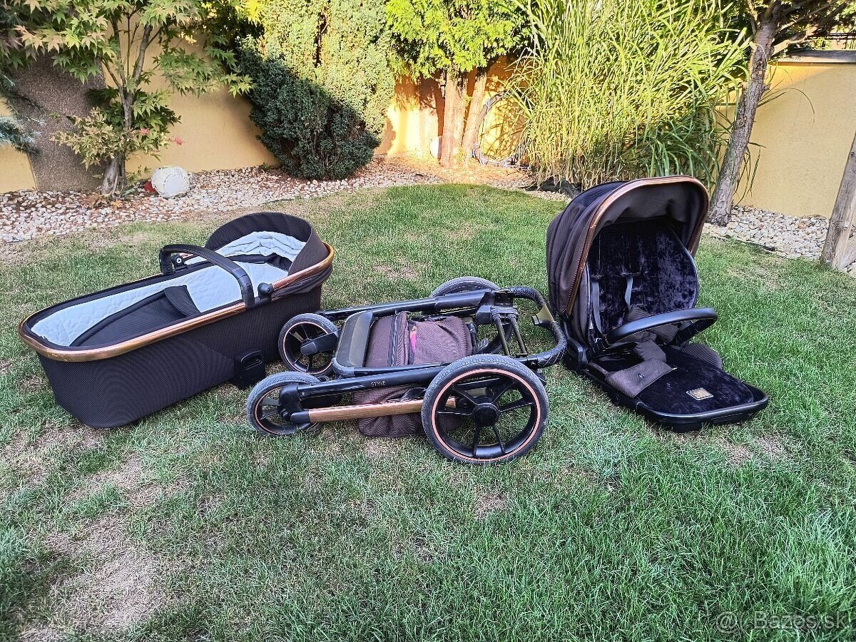 Predám kočík Moon style rose gold 2v1 - 2
