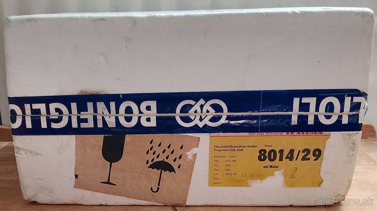 Nový šijací stroj Veritas. - 2