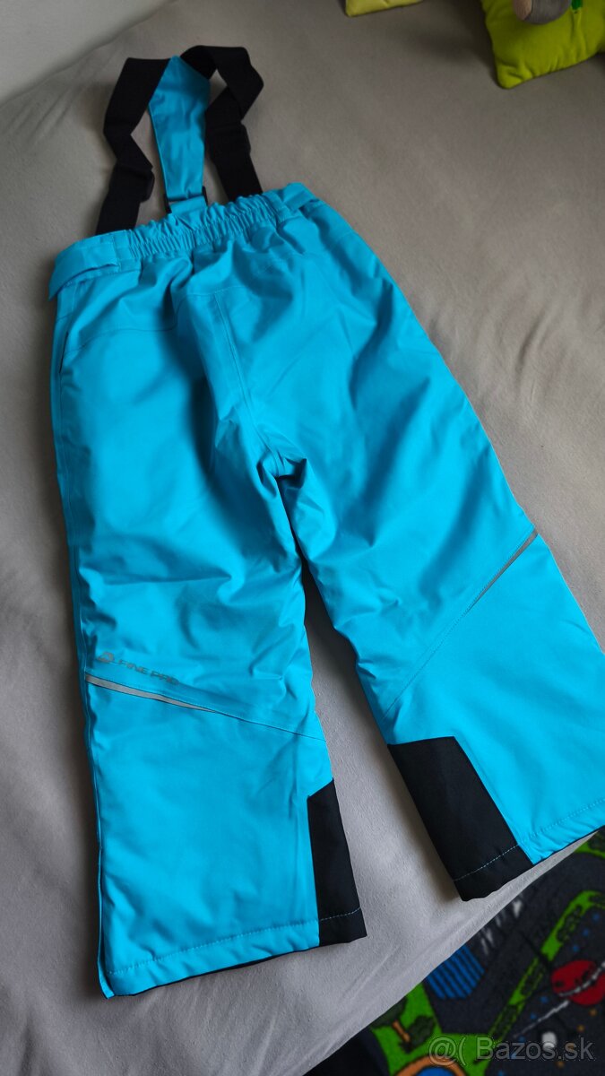 Zateplené lyžiarske nohavice AlpinePro veľ.110 - 2