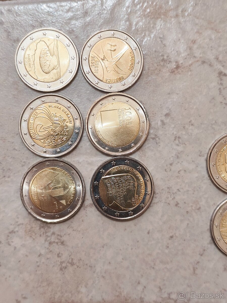 2 eurové mince unc - 2