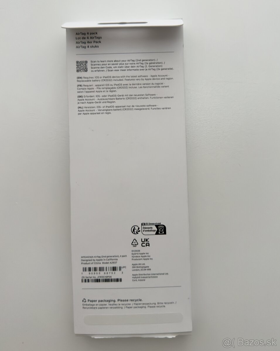 Apple AirTag (2. generácia) 4 ks - 2