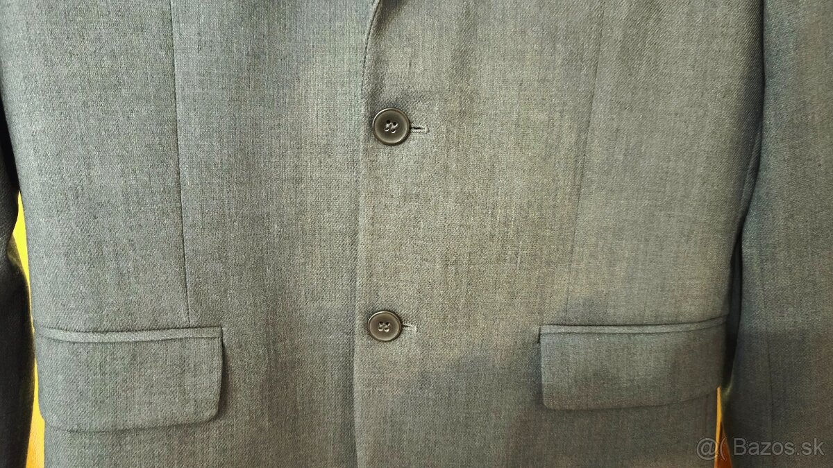 Pánsky sivý oblek H&M veľ.50 - 2