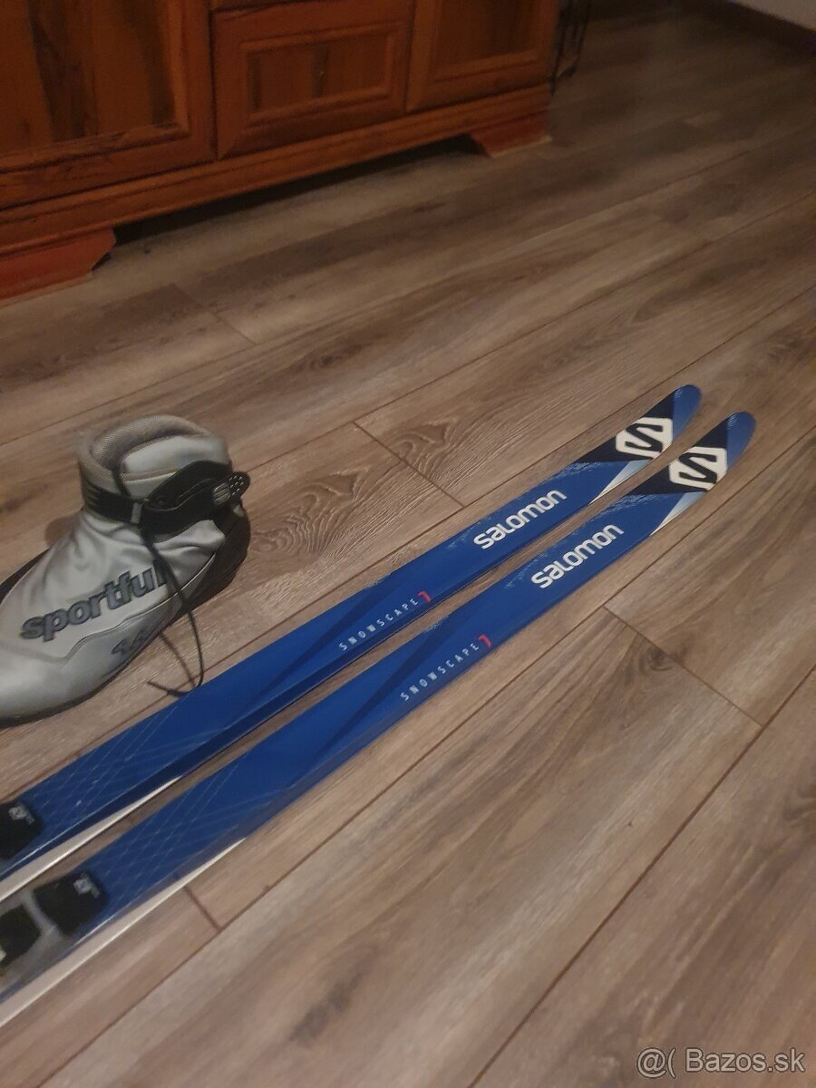 Predam bezkovy set,SALOMON,195 cm,SNS,c.46,supiny-SIROKE - 2