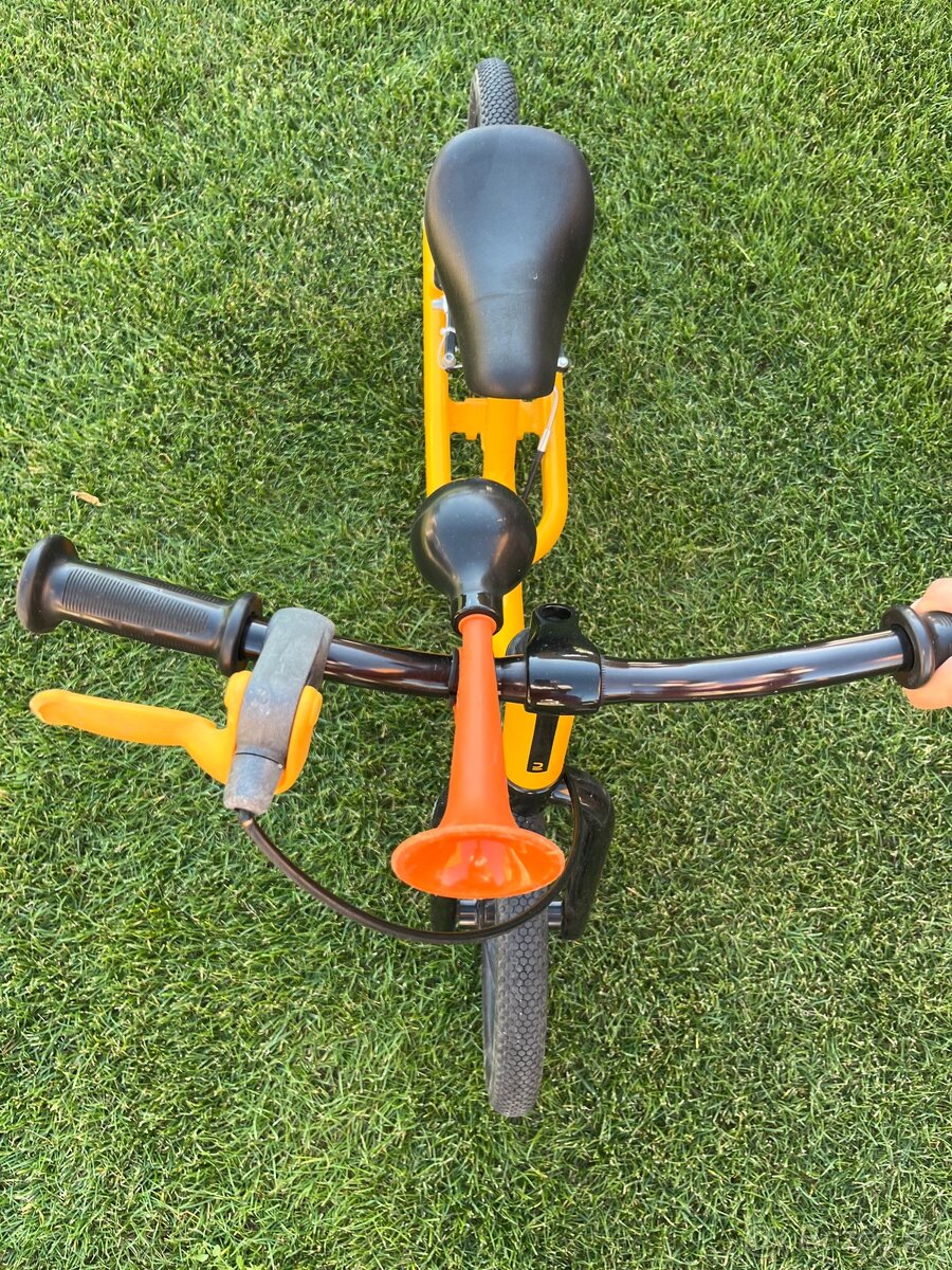 Detské odrážadlo Run Ride 900 12-palcové hliníkové žlté - 2