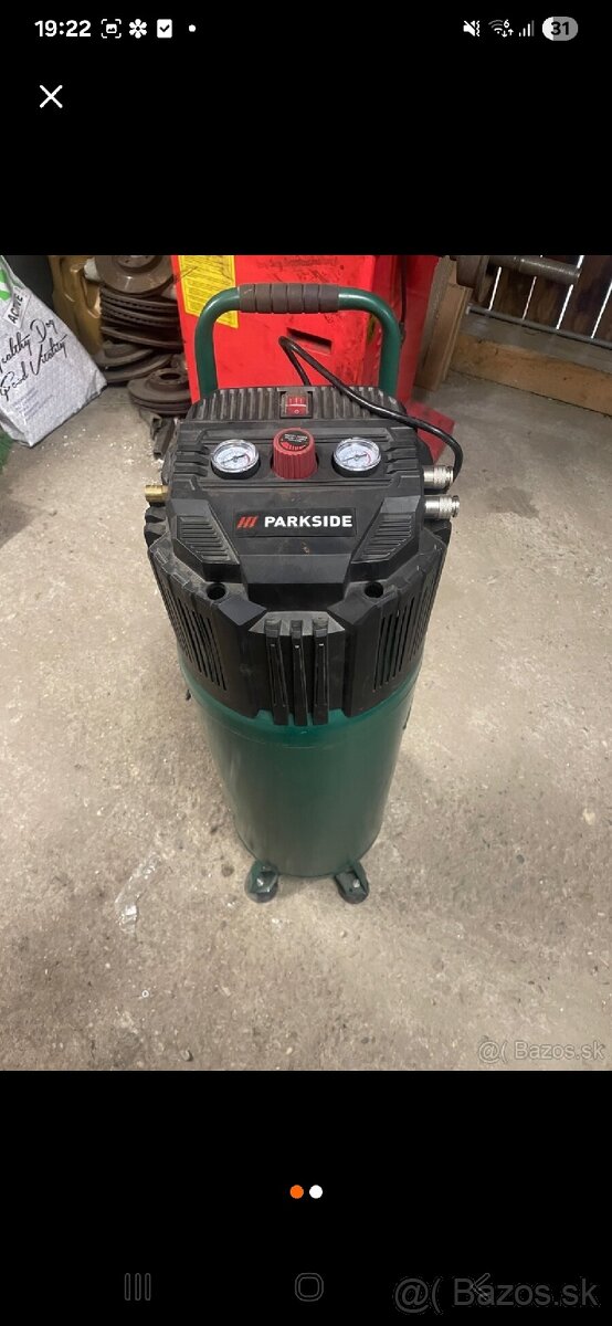 Kompresor PARKSIDE 50L TLACI UZ LEN 2.5B - 2