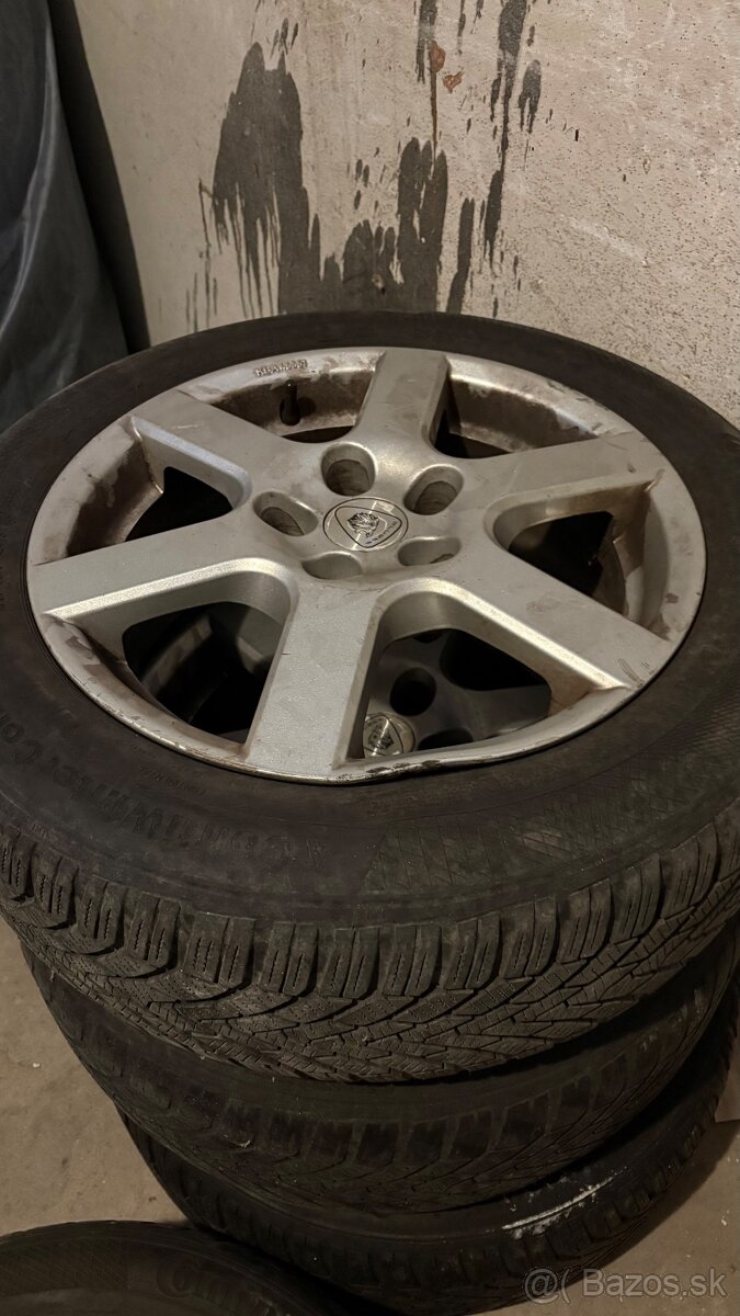 Predám alu kolesá 205/55 R16 - 2