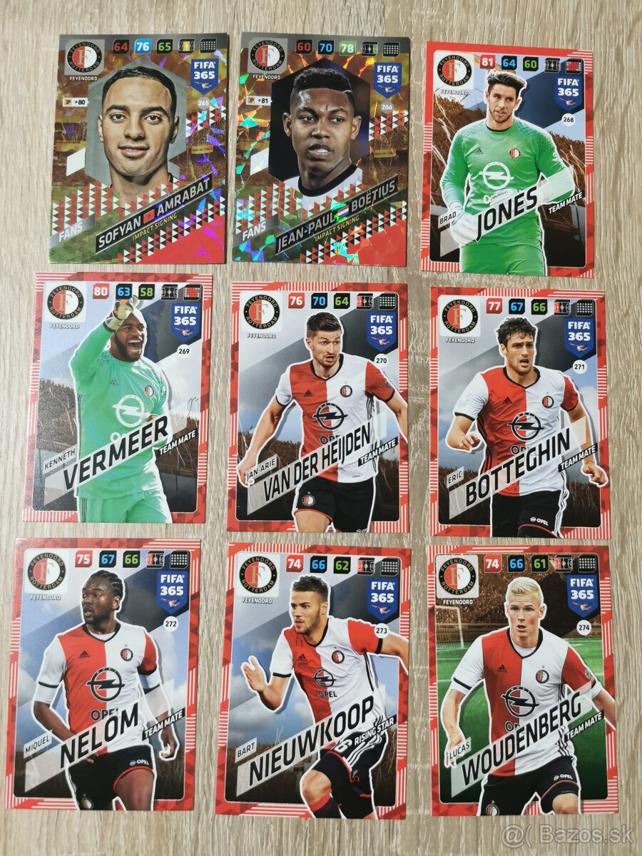 Feyenoord - futbalové kartičky - 2