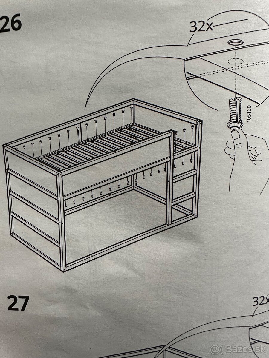 Dvojposchodová posteľ - 2
