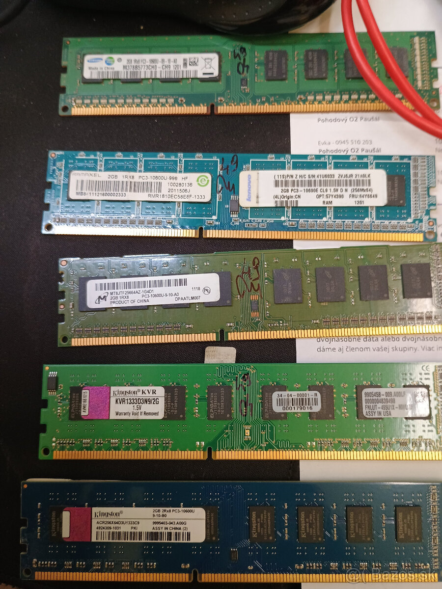 Ram , pamäť ddr3 2gb - 2