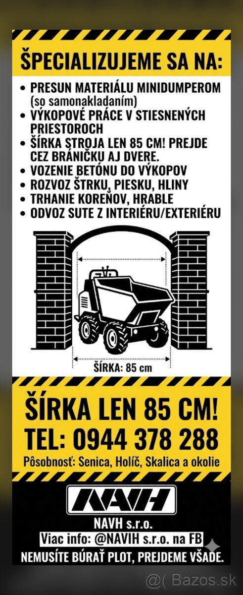 Ponuka prace minibagrom,minidumper - 2