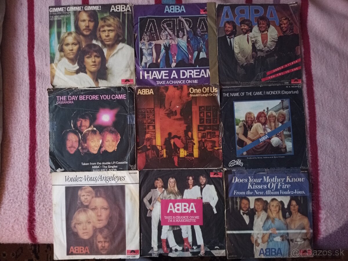 ABBA 9ks singl vinil - 2