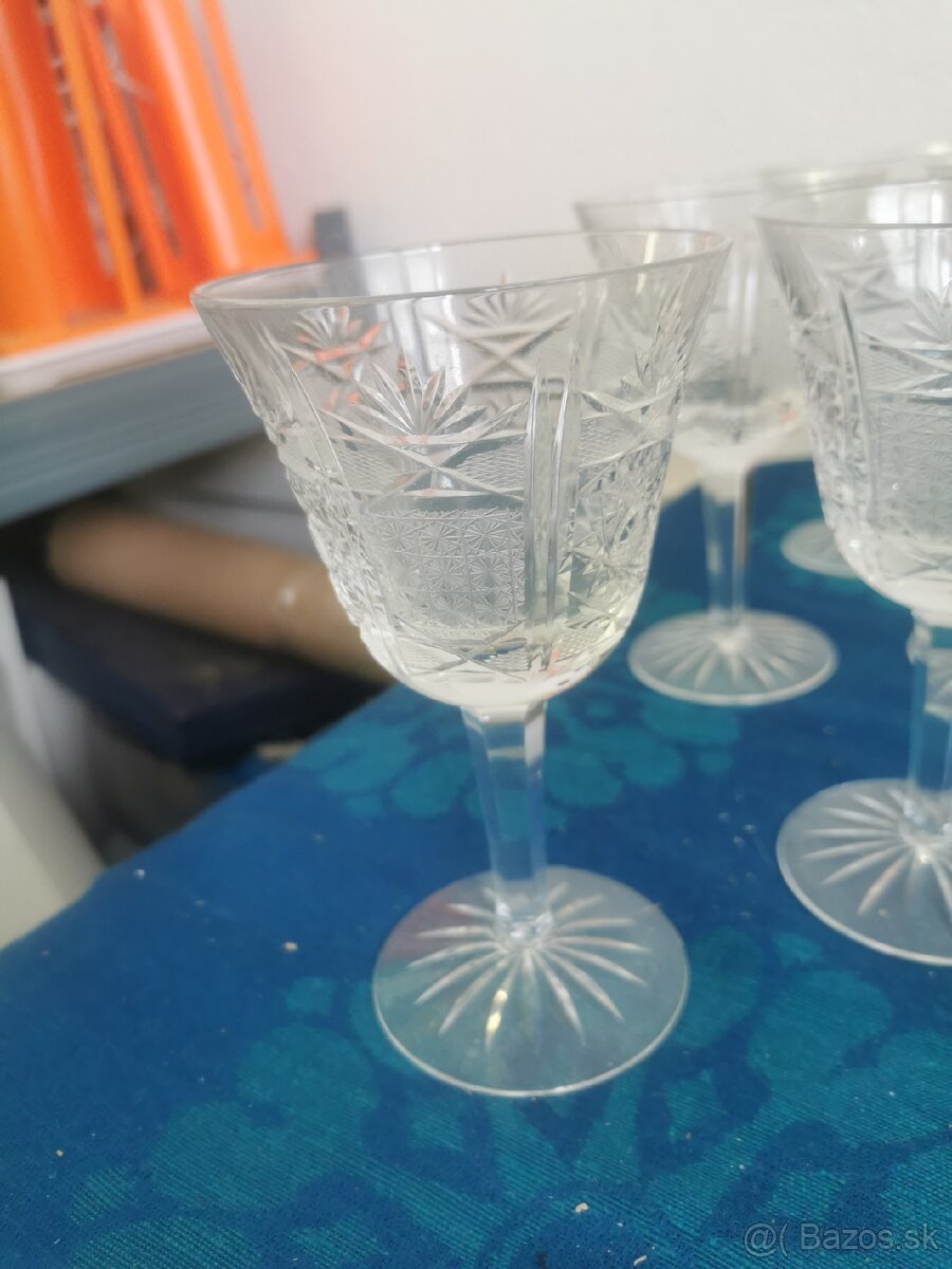 Krištáľ, poháre krištáľové, bohemia - 2