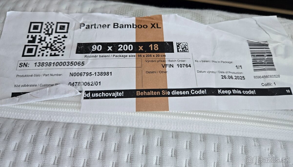 Predam dva matrace 90x200 TOP stav - 2