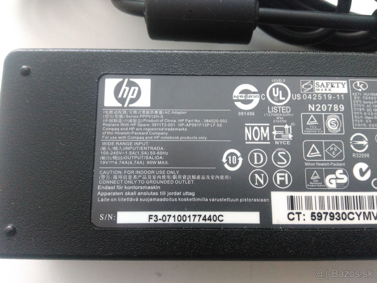 Adaptér HP 384020-002 (90W) - 2