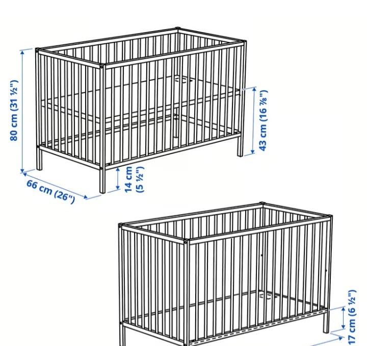 Detská postielka ikea 60x120 - 2