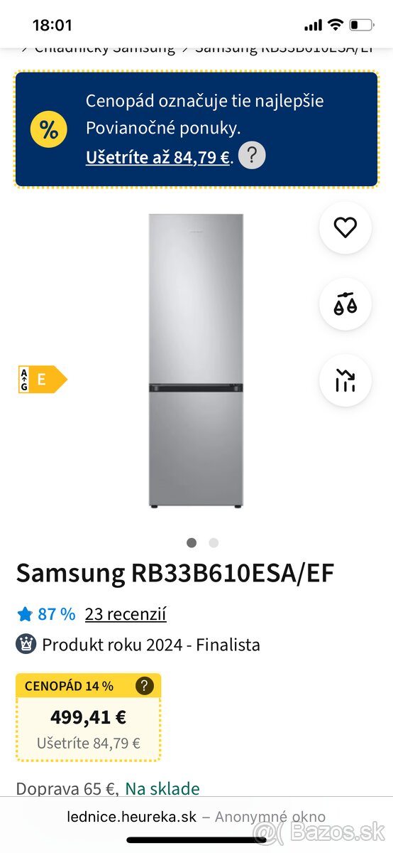 Samsung RB33B610ESA - 2