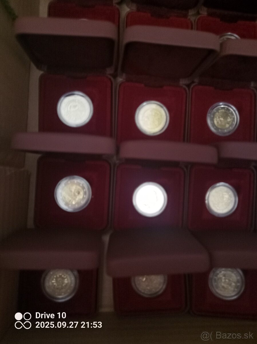 Komplet Sada Slovensko 2€ unc v krabičkach - 2