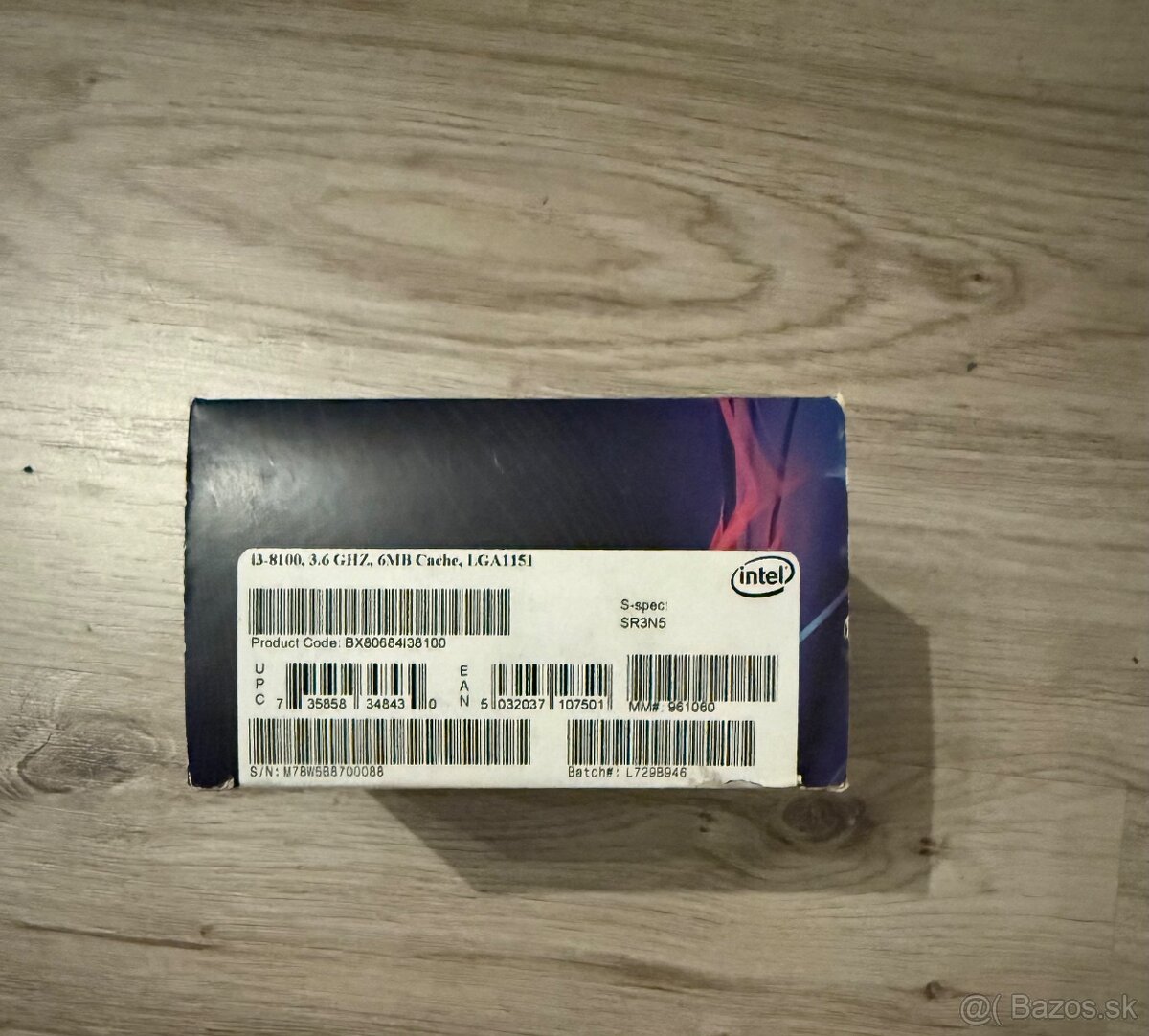 Intel Core i3-8100 3.6GHz (LGA1151) - 2