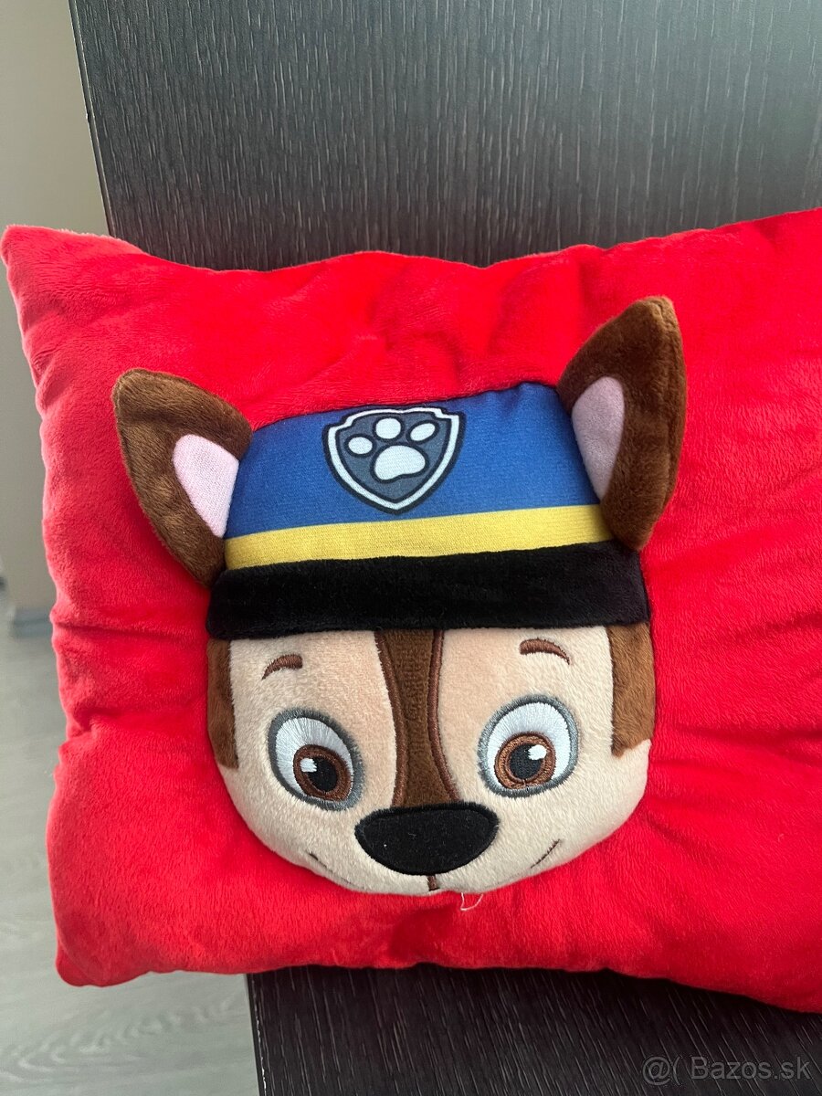 Floppy psík + vankúšik Labková patrola Marshal - 2