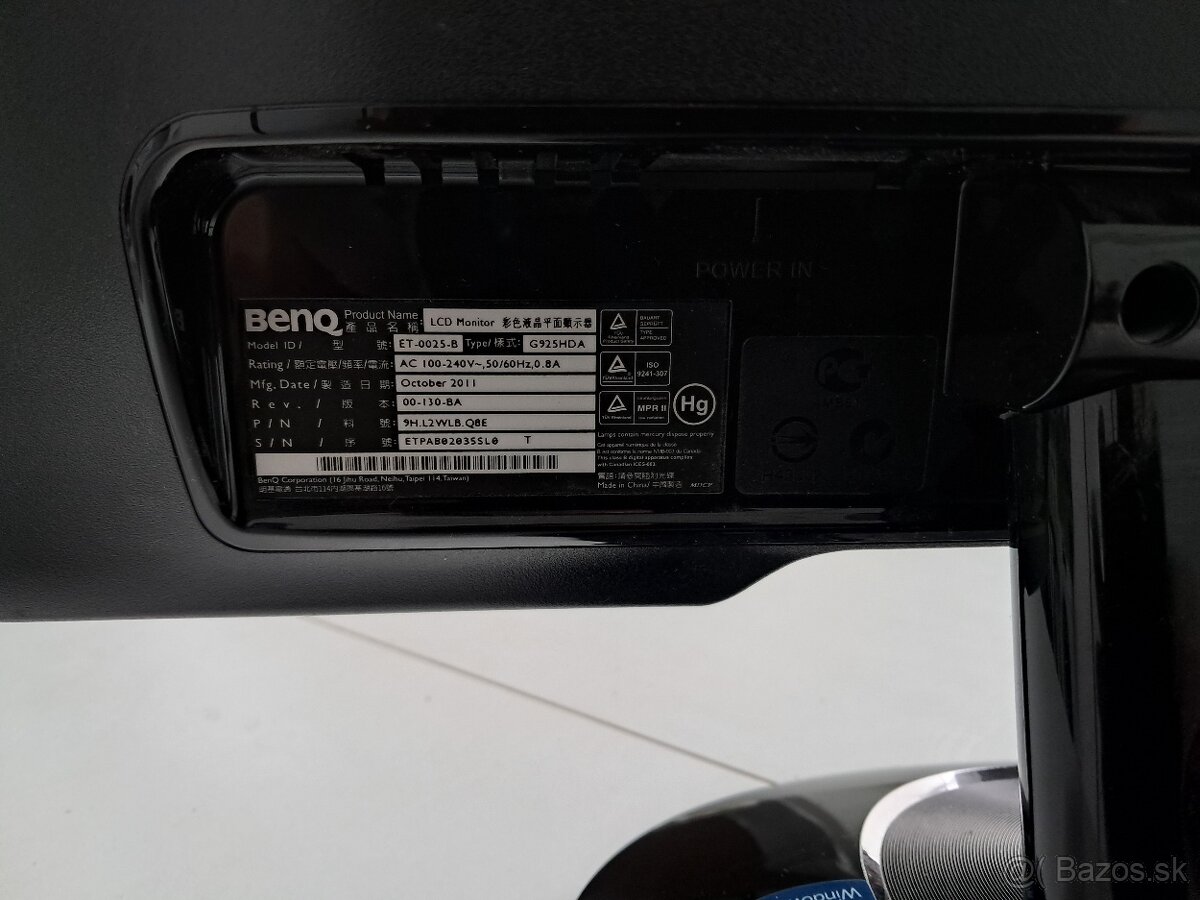 LCD Benq G925HDA 18.5p - 2