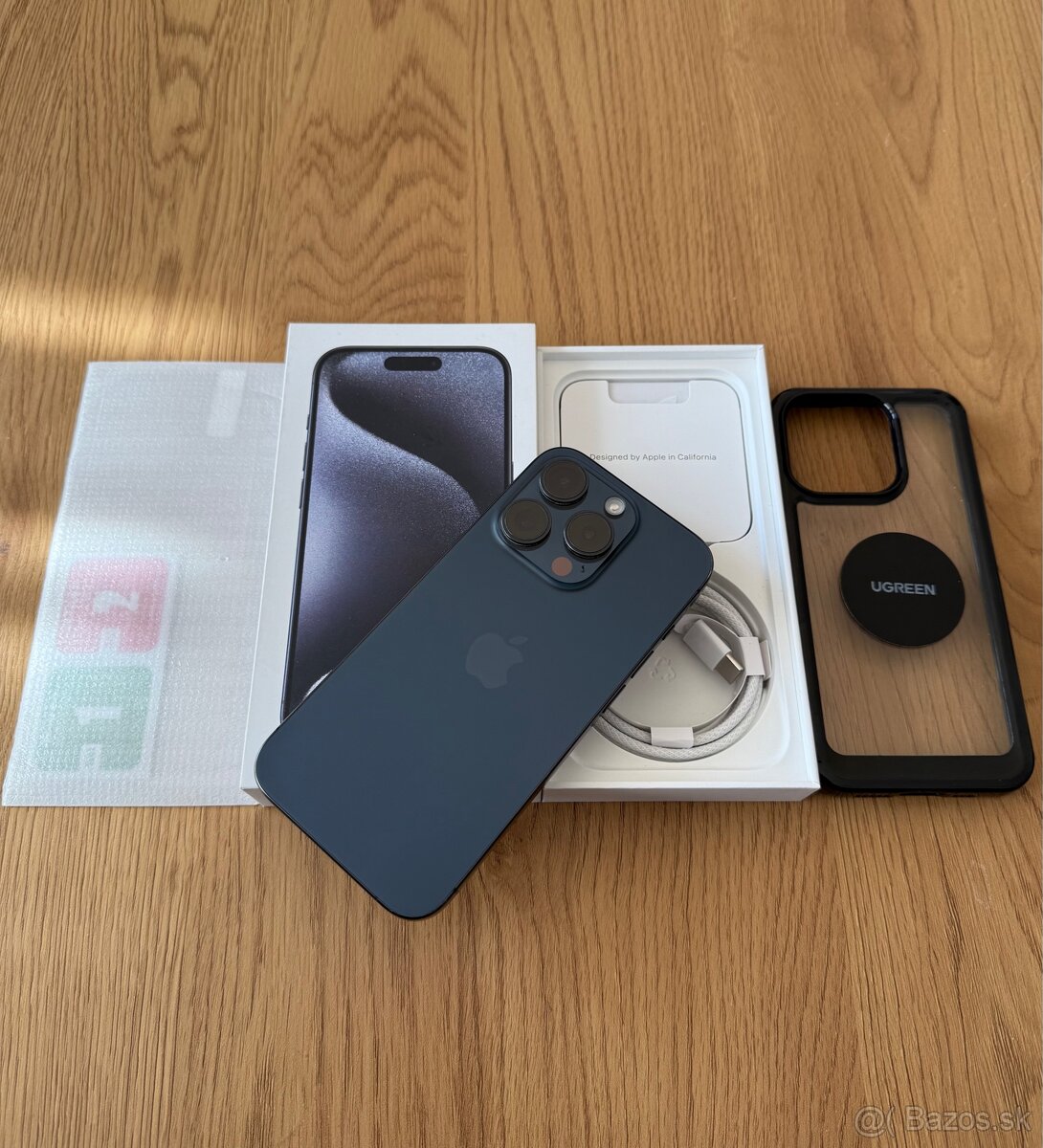 iPhone 15 Pro 256 gb Blue Titanium v záruke+príslušenstvo - 2