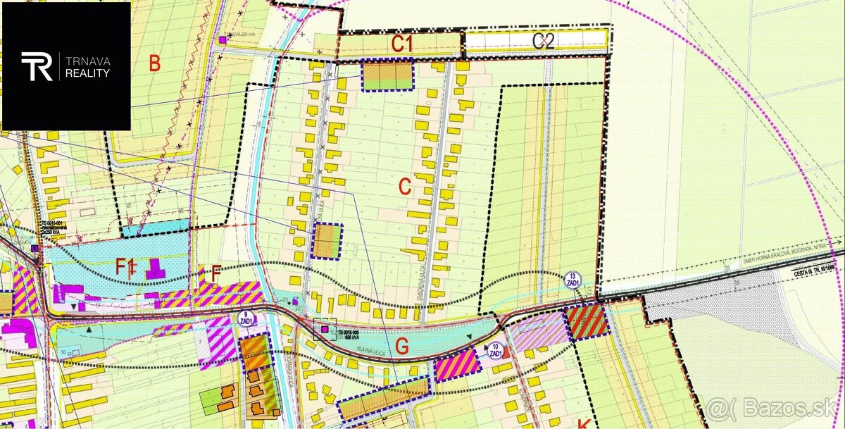 TRNAVA REALITY EXKLUZÍVNE - pozemok pre 2 rodinné domy 2128 - 2