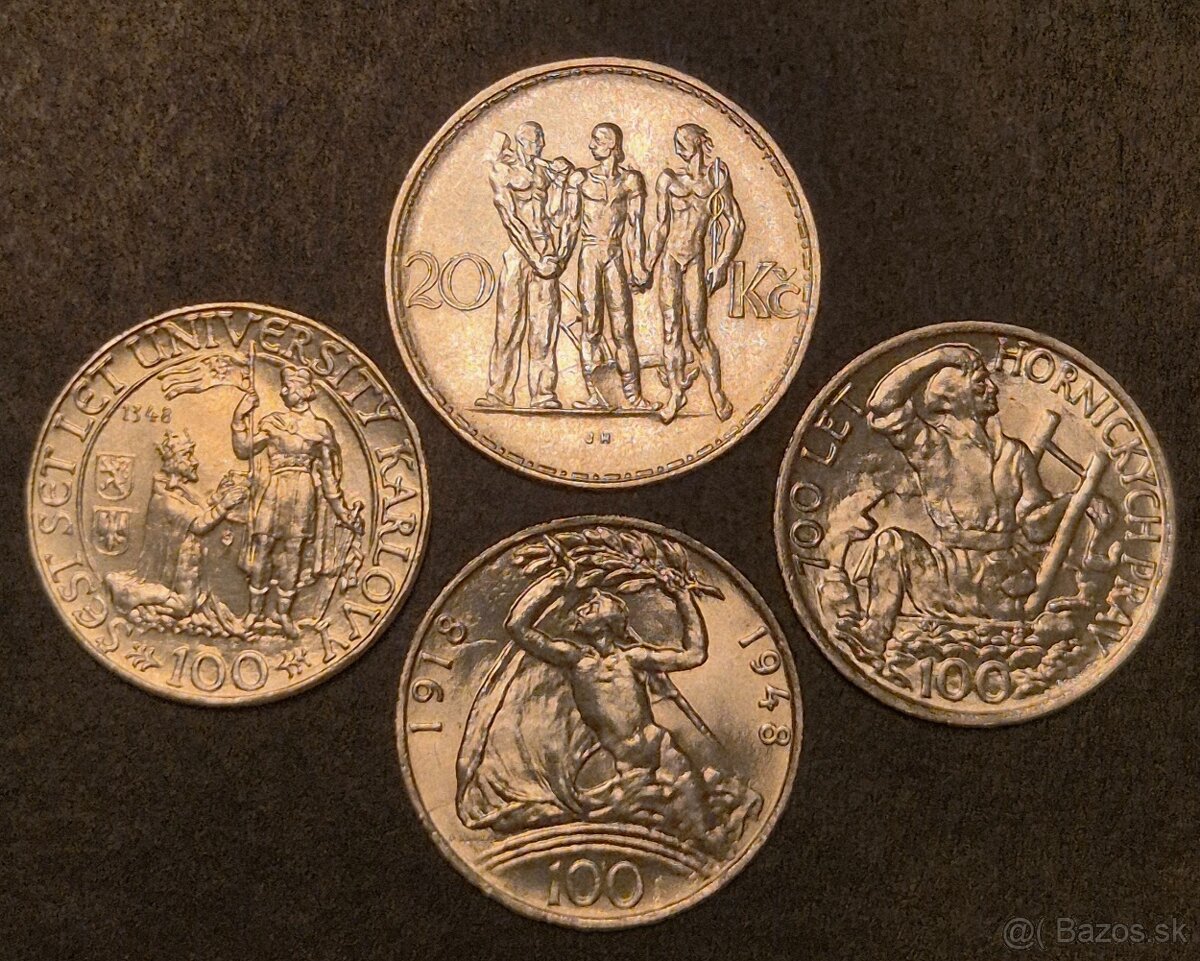 Strieborné mince Československo - 2