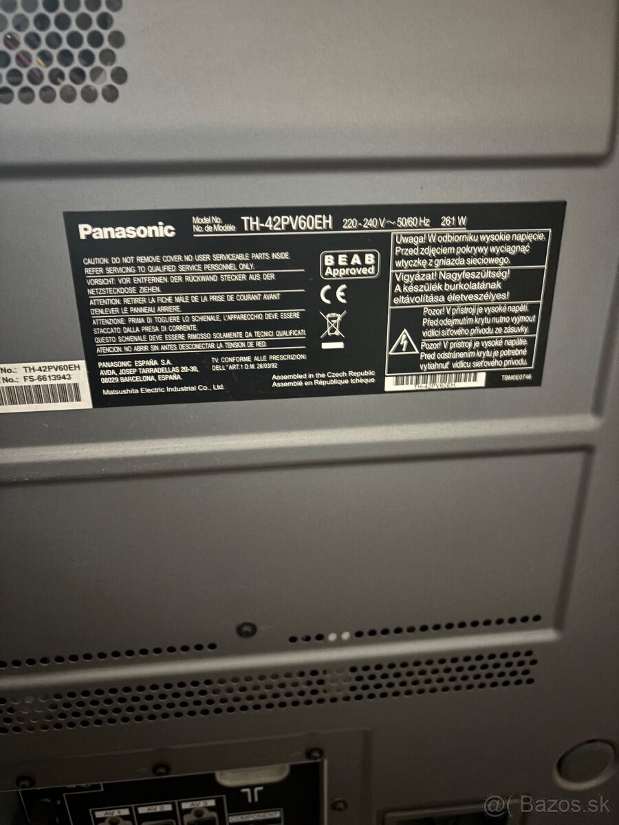 Panasonic 42” - 2