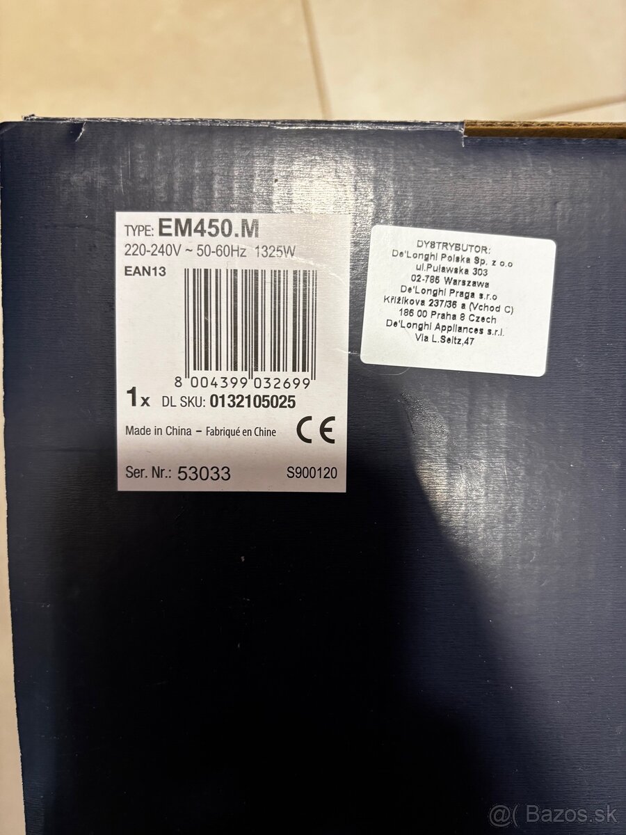 Pákový kávovar De'Longhi Classic EM450.M - 2