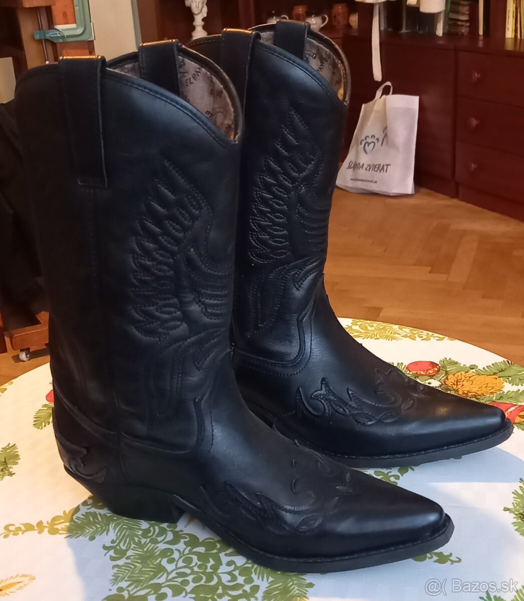 Kožené pánske čižmy. - 2