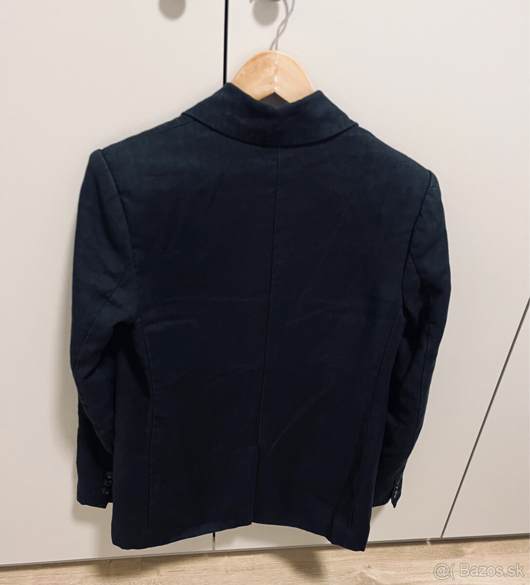 ALIGNE dámske čierne ľanové sako 34 - 2