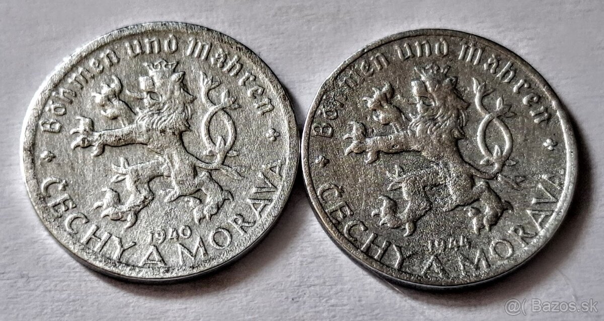 MINCE PROTEKTORAT ČECHY MORAVA 1939-1945 - 2