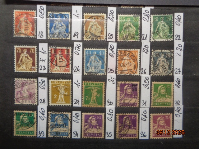 POŠTOVÉ ZNÁMKY - ŠVAJČIARSKO - 15 FOTO - 2