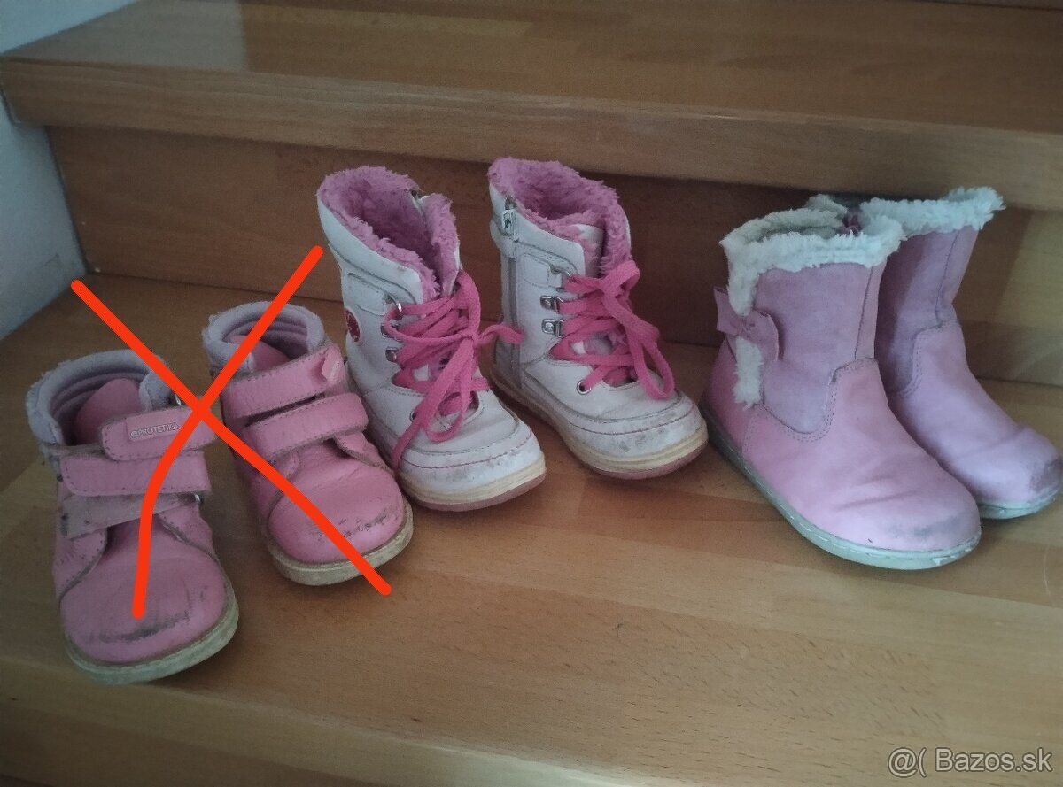 Rôzne topánky 19,21,22 - 2