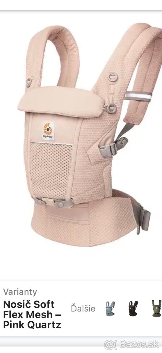 Ergobaby nosič, staroruzova - 2