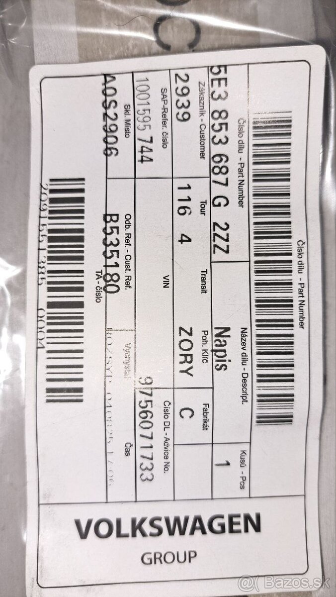 Nápis Škoda pre Octaviu 4 - 2