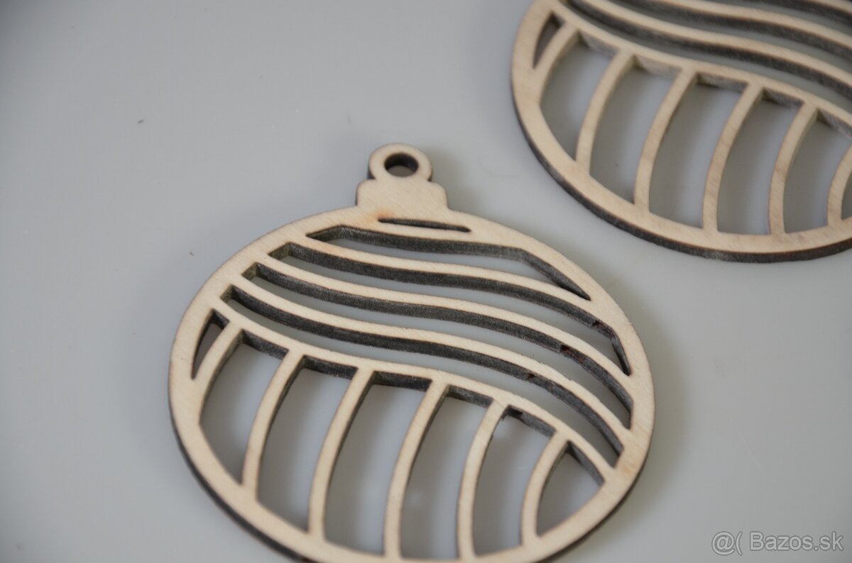 Drevené vianočné ozdoby - z preglejky - 2